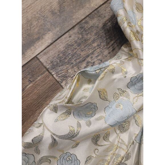 Gold and blue princess B. darlin prom formal dress 11/12 - Picture 4 of 6